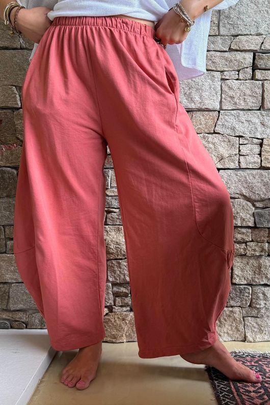 Lagen 7/8 Barrel Pant Indian Red